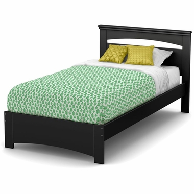 Pure Black Libra Twin Bed Set by South Shore - Click to enlarge