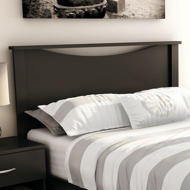 Pure Black Step One Twin Headboard by SouthShore - Click to enlarge