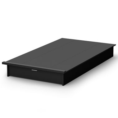 Pure Black Step One Twin Platform Bed With Drawer by SouthShore - Click to enlarge