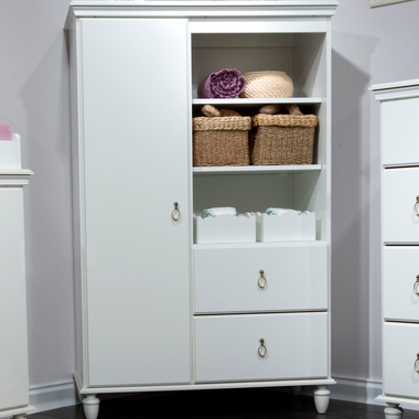 Pure White Moonlight Door Chest by SouthShore - Click to enlarge