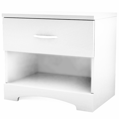 Pure White Step One Nightstand by SouthShore - Click to enlarge