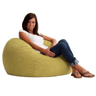 Sand Dune Suede Fuf 3 Ft Diameter Bean Bag Chair by Comfort Research - Click to enlarge