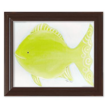 Sea Flicka the Fish Framed Print by Doodlefish