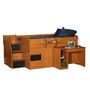 Berg Sierra Full Captain's Bed with Hide-Away Desk