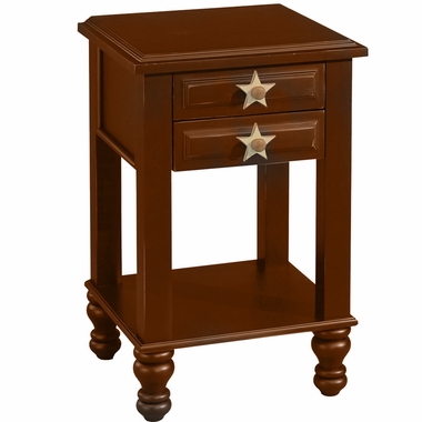 Walnut Stars Nightstand by Alligator - Click to enlarge