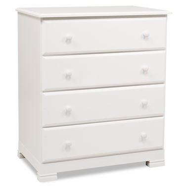 White Kalani 4 Drawer Dresser by DaVinci - Click to enlarge