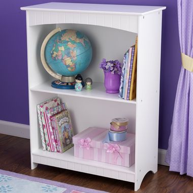 White Nantucket 2 Shelf Bookcase by KidKraft