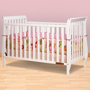 White Naomi 4 in 1 Crib by AFG - Click to enlarge