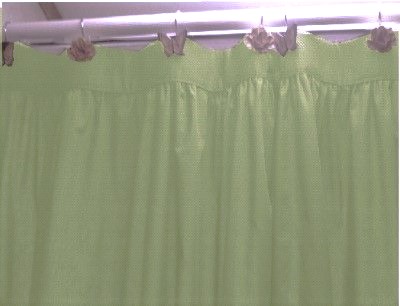 Light Sage Green Shower Curtain