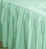 Mint Green Ruffled Bed skirt