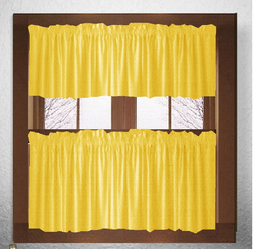 Golden Yellow Window Curtains