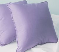 Solid Light Purple Throw Pillow Cover- Ruffled or Corded Edges