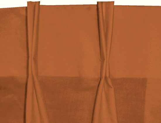 Solid Rust Pinch Pleat Cafe/tier Curtains