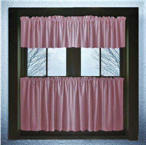 Dusty Rose Kitchen Curtain