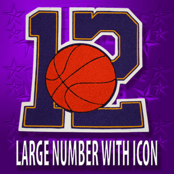 10 Inch Number with Icon