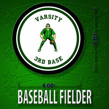 Baseball Fielder Patch