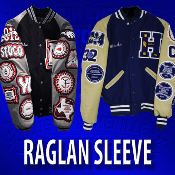 Basic Raglan Letterman Jacket