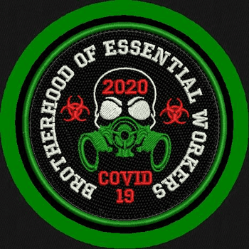 <p>Brotherhood of Essential Workers <strong style="color:red;">MADE IN THE USA</strong></p>