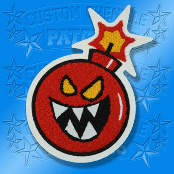 Chenille and Embroidery and Chainstitch Bomb Boy Patch
