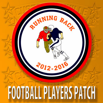 Football Players Shape Patch