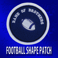 Football Shape Patches