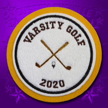 Golf Crossed Club Patch