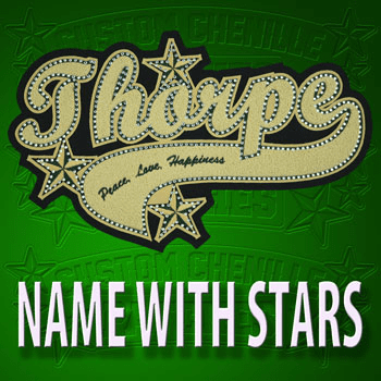 Large Name Patch with Stars