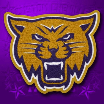 Large Wildcat Mascot Patch