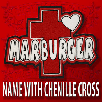 Name with Large Cross and Heart