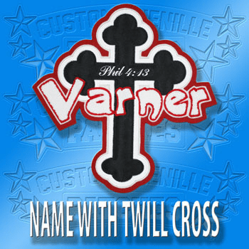 Name with Tackle Twill Cross