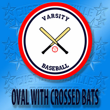 Oval Baseball Patch