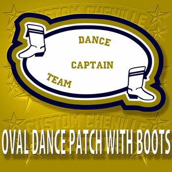 Oval Dance Patch with Boots