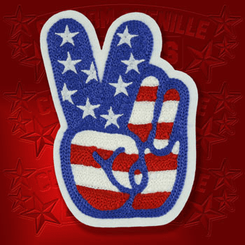 Peace Chainstitch Patch