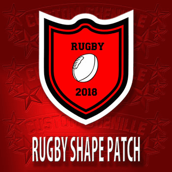 Rugby Shape Patch