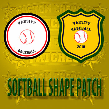 Shape Softball Patch