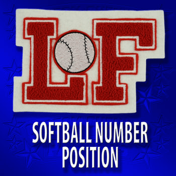 Softball Number or Position Patch