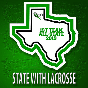 State Patch with Lacrosse Icon