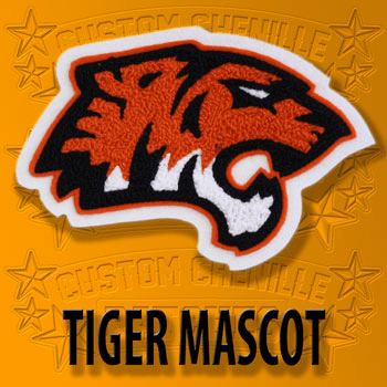 Tiger Face Mascot Patch