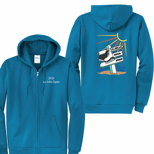 2026 La Jolla Open Pullover <br> Zip � Neon Blue