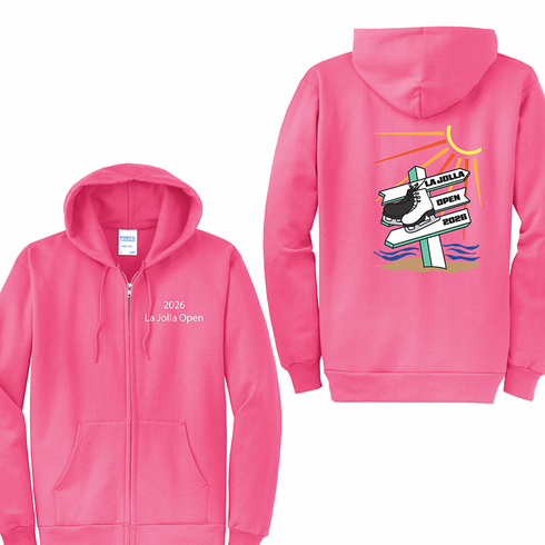 2026 La Jolla Open Pullover <br> Zip � Pink