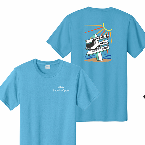 2026 La Jolla Open T-shirt <br> Aquatic Blue