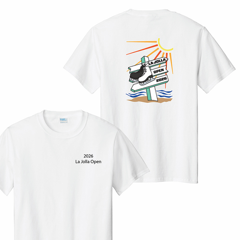 2026 La Jolla Open T-shirt <br> White