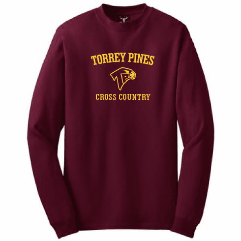 Torrey Pines Cross Country Long Sleeve t-shirt CC-016TLS
