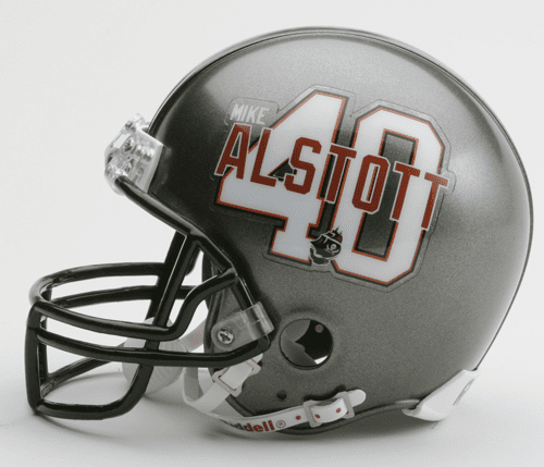 Mike Alstott Logo Bucs Mini Helmet 