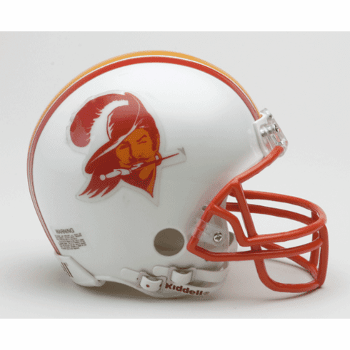 Mike Alstott Signed Bucs Old Logo Mini Helmet