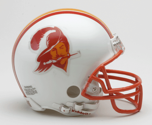 Mike Alstott Signed Bucs Old Logo Mini Helmet