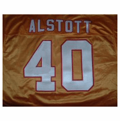 Mike Alstott Signed Bucs Old Logo Orange Jersey