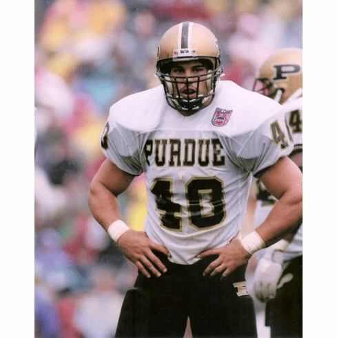 Mike Alstott Signed Purdue 8 x 10 Photo