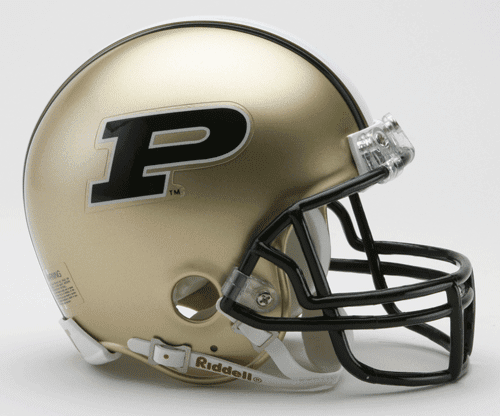 Mike Alstott Signed Purdue Mini Helmet