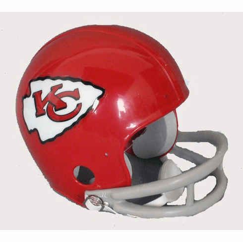 Riddell Kansas City Chiefs 2-Bar Throwback Mini Helmet